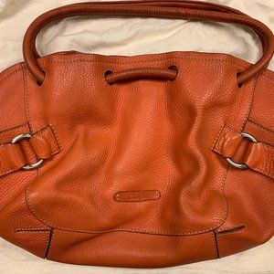 Cole Haan Pebbled Leather Hobo - Orange